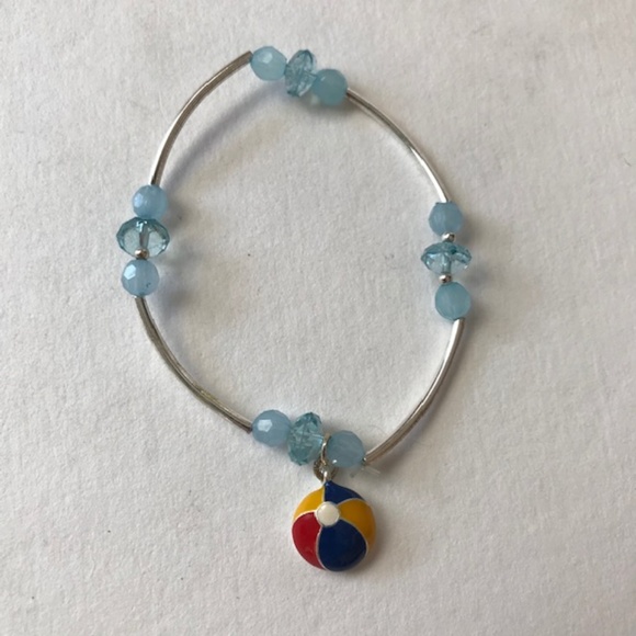 Beach Balls Stretch Bracelets Set of 3 Surfer Girl - Picture 5 of 8